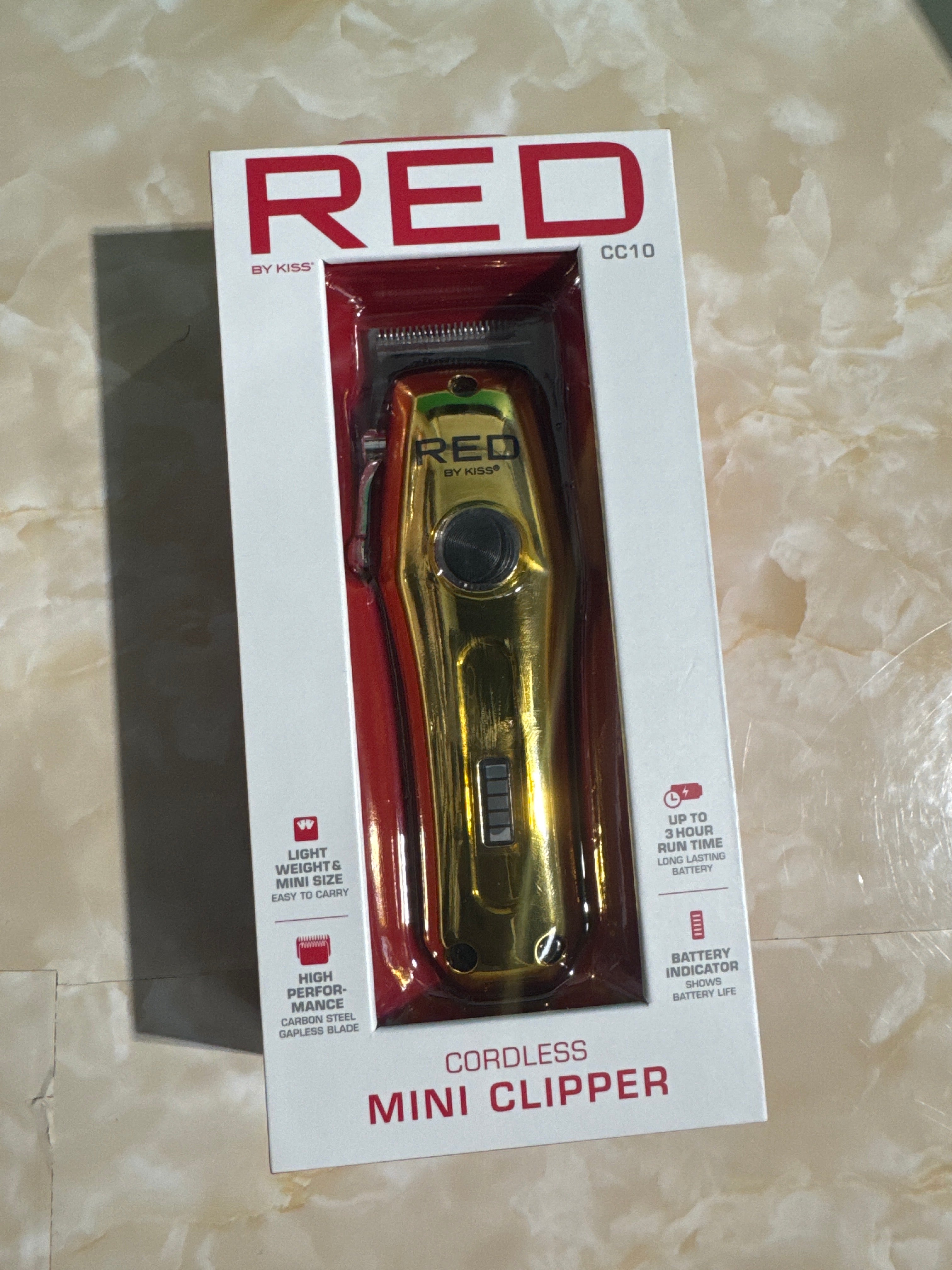 RED CORDLESS MINI-CLIPPER Bogolo hair & beauty Supply